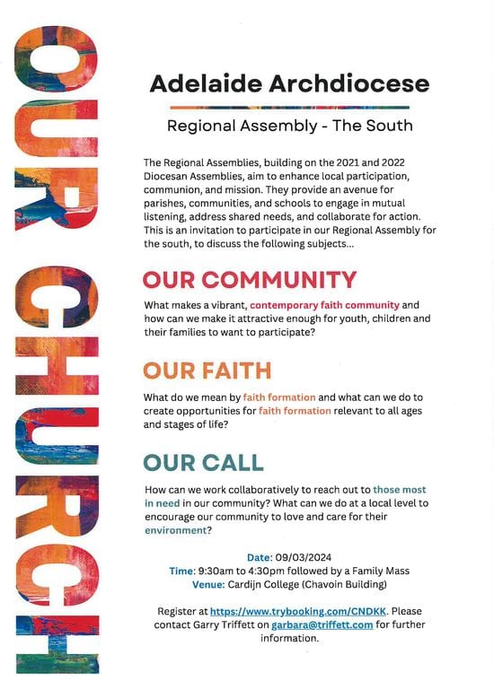 Adelaide Archdiocese - Regional Assembly